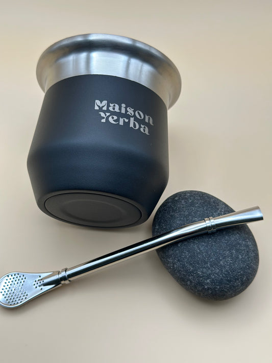 Stainless Steel Gourd and Bombilla