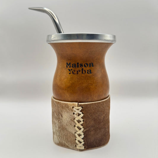 Premium CRIOLLO Calabash Mate Gourd and Bombilla